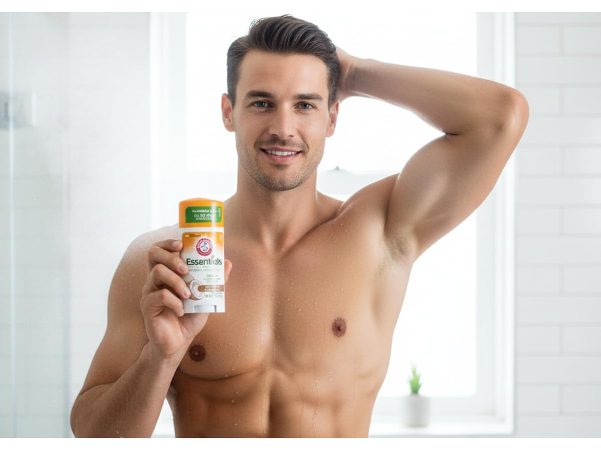 Arm and Hammer Essentials Coconut Geranium ingredients panel highlights coconut notes and clean formula