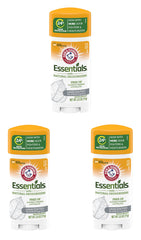 Arm and Hammer Essentials unscented deodorant stick in oval case for daily odor control.