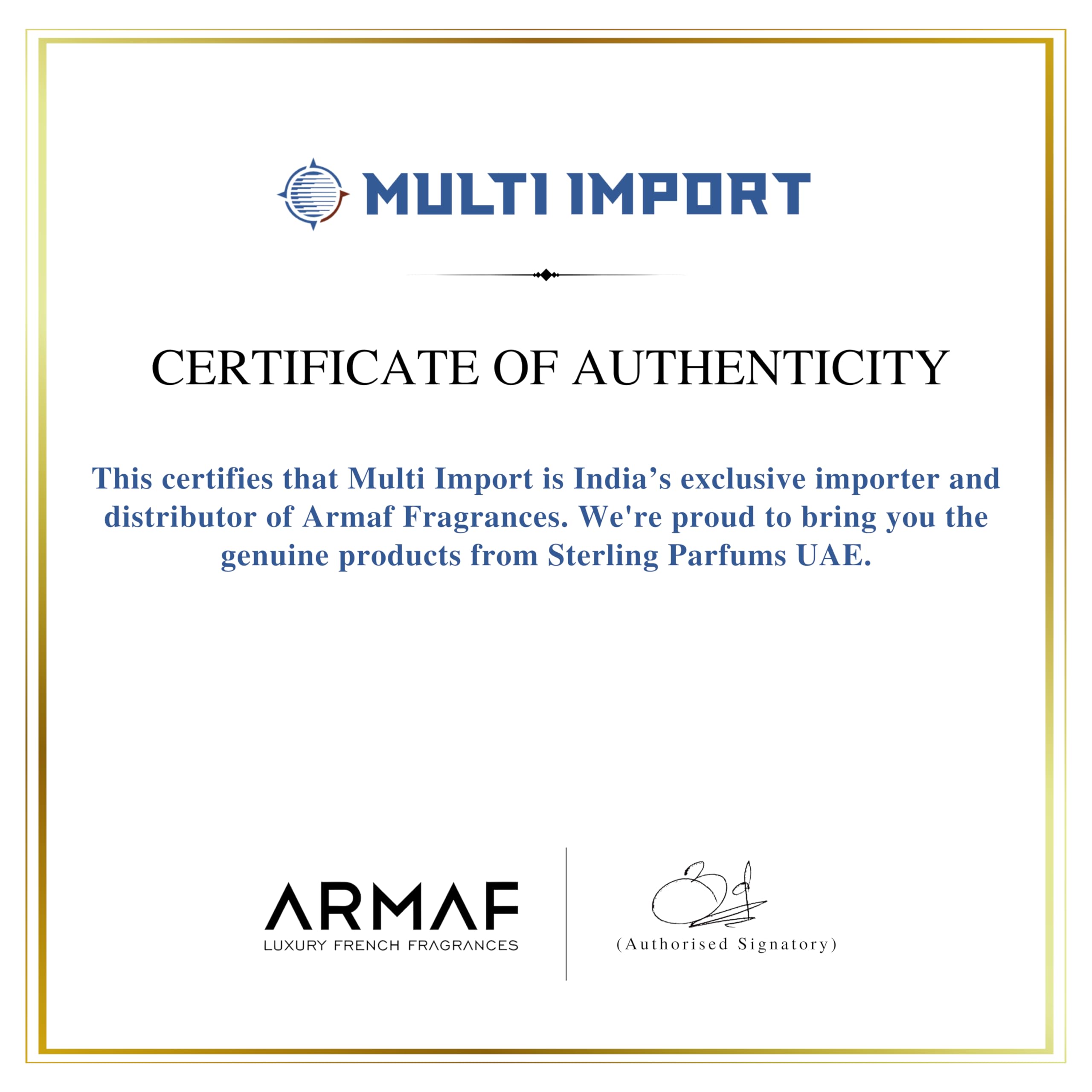 Armaf Beau Elegant on skin to illustrate lasting aroma