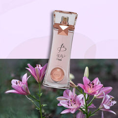 Armaf Beau Elegant on vanity with floral backdrop