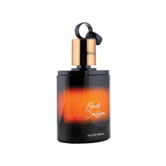 Armaf Black Saffron bottle front view highlights sleek design for daily style.