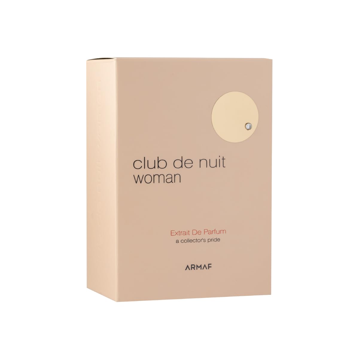 Close-up of Armaf Club De Nuit 2.37 Extrait cap and glass for long-lasting allure.
