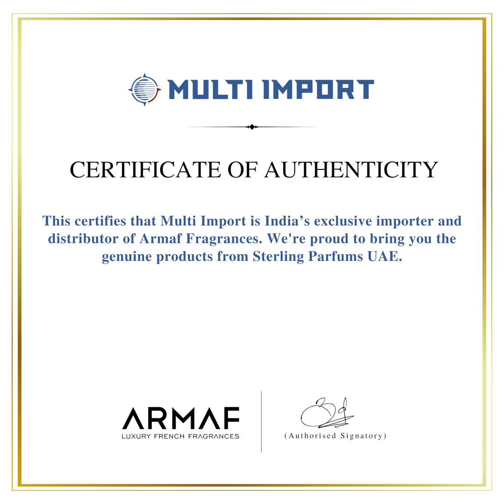 Premium packaging details of Armaf Club de Nuit Intense Man