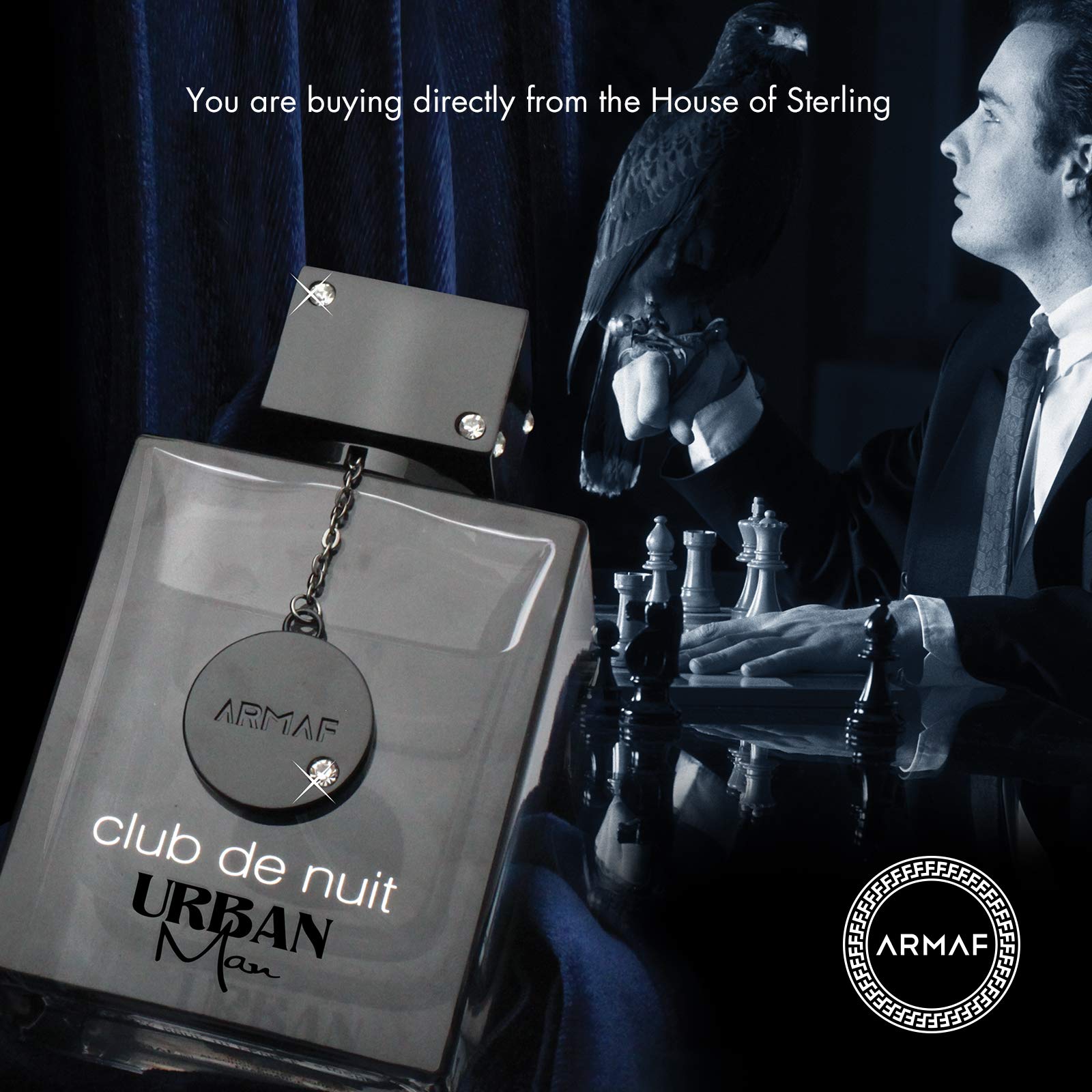 Armaf Club De Nuit Urban Man lifestyle shot, modern confidence for him.