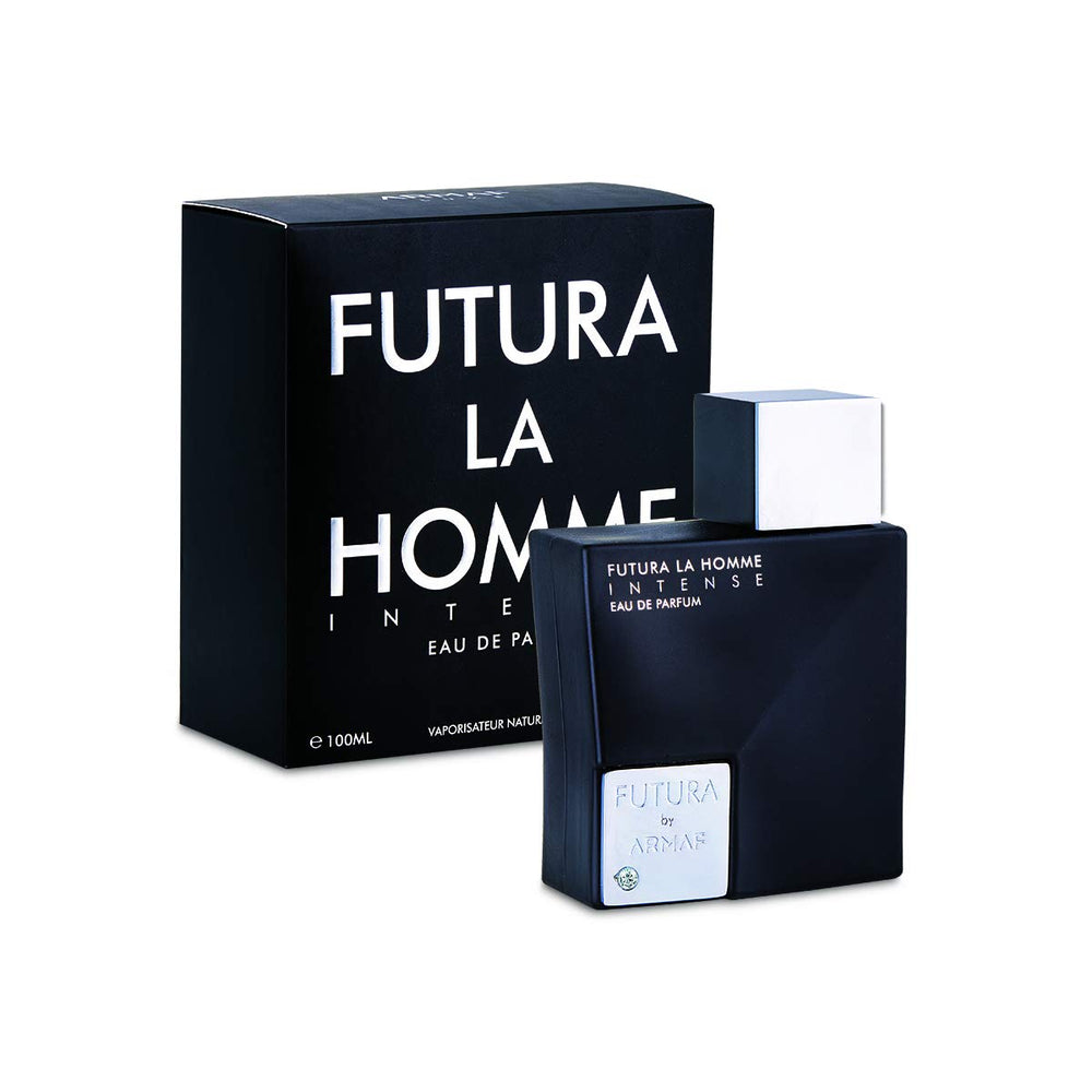 Armaf Futura La Homme Intense packaging highlights premium design for gifting