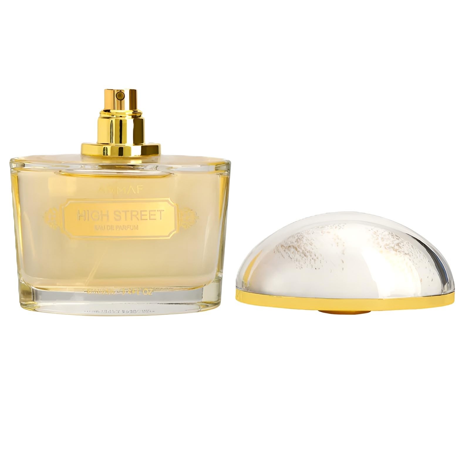 Armaf High Street base notes amber and musk for lasting presence.