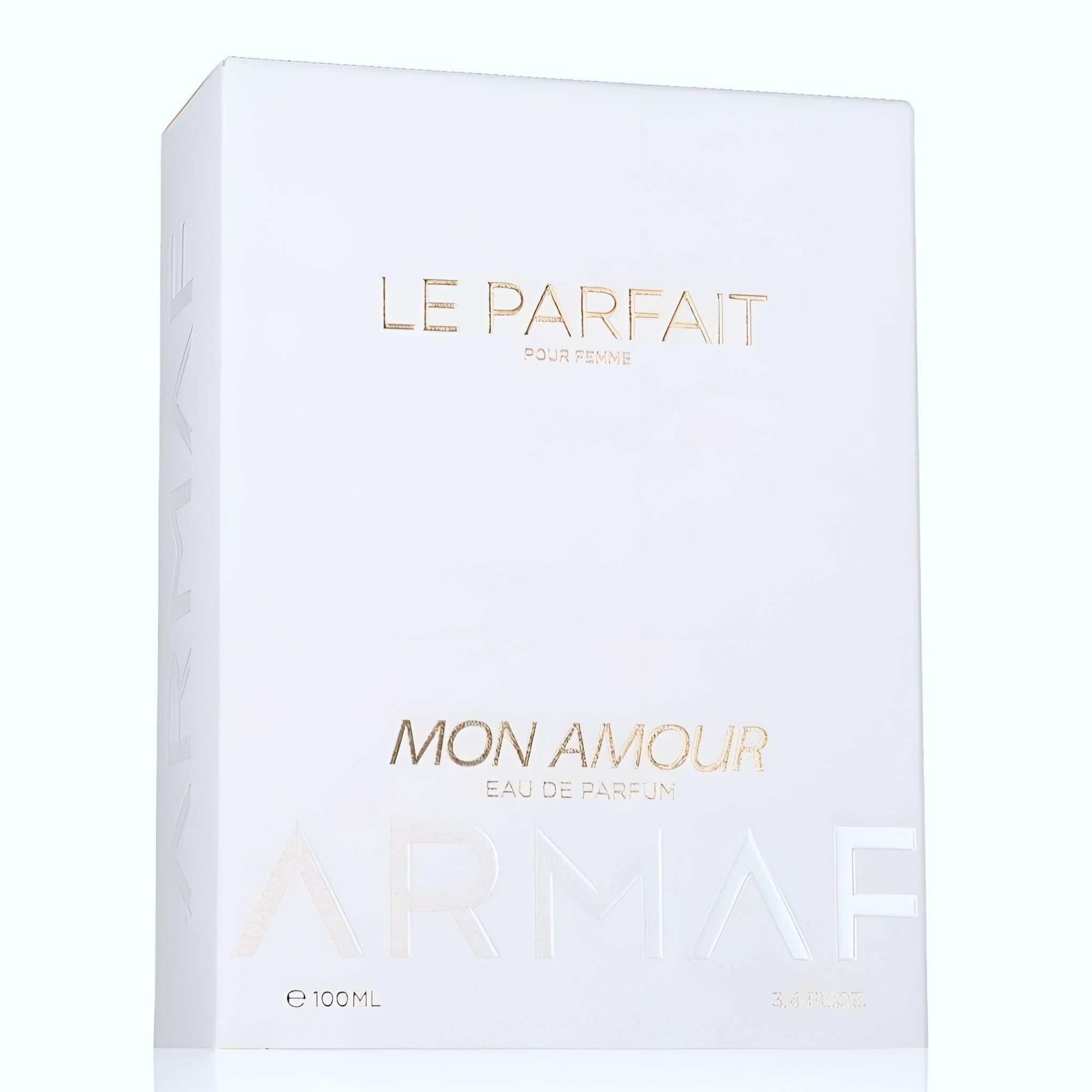 Armaf Le Parfait Mon Amour display on dresser, keeps fragrance ready for daily rituals.
