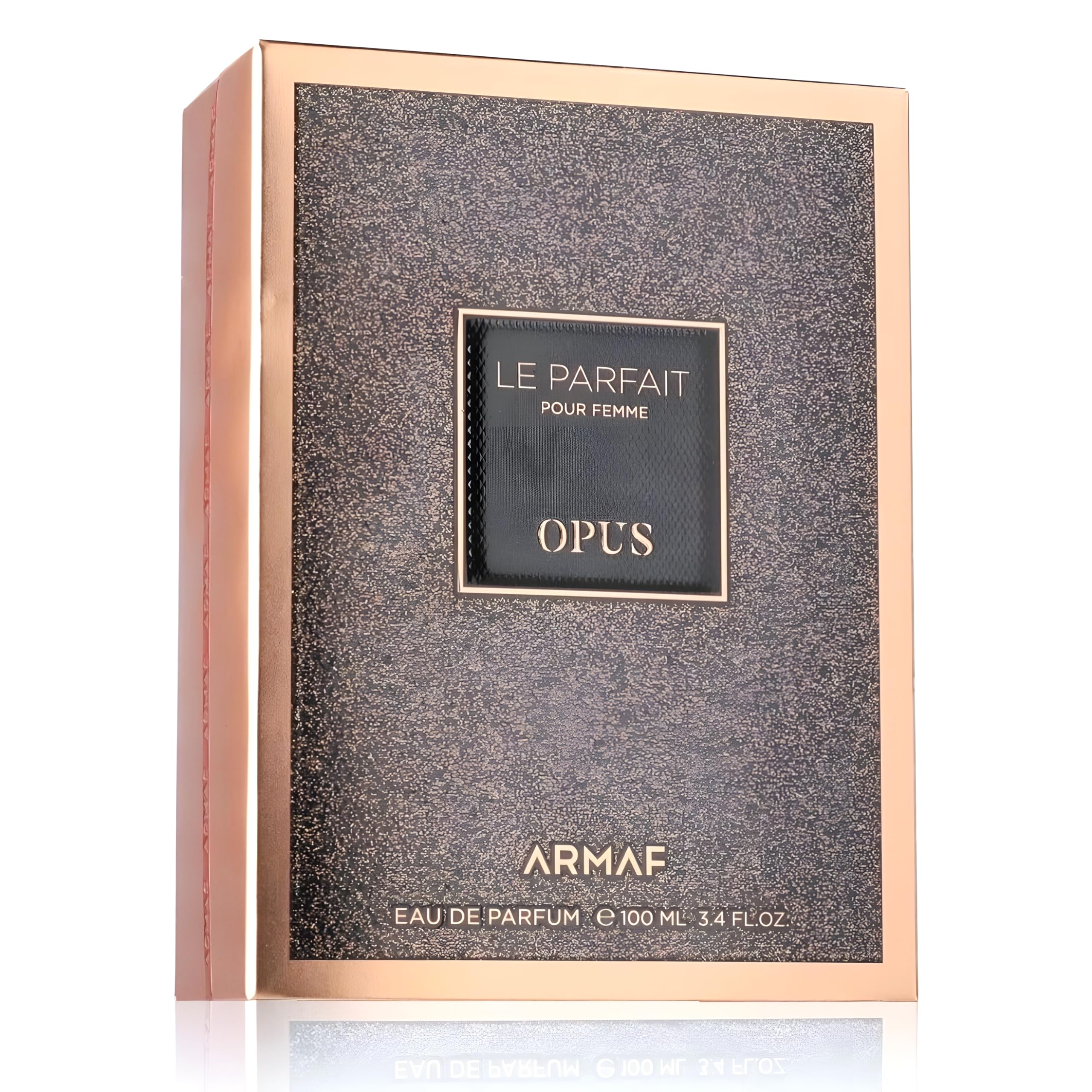 Armaf Le Parfait Opus base notes warmth; lasting all-day presence.