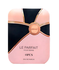 Armaf Le Parfait Opus heart notes bloom; refined elegance for evenings.