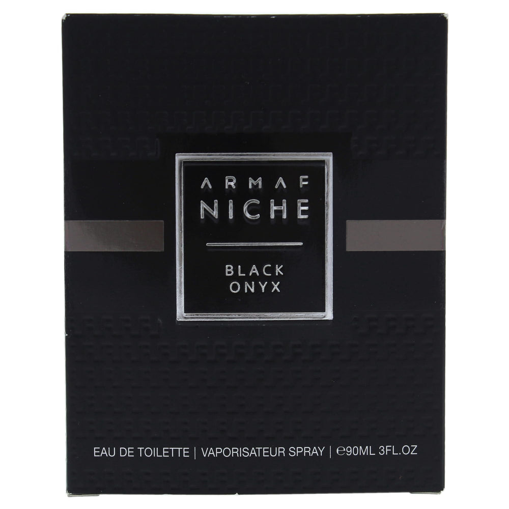 Armaf Niche Black Onyx rose-note adds a soft, romantic floral touch.