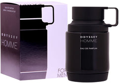 Armaf Odyssey Homme bottle angled shot suggesting refined presence for daily wear