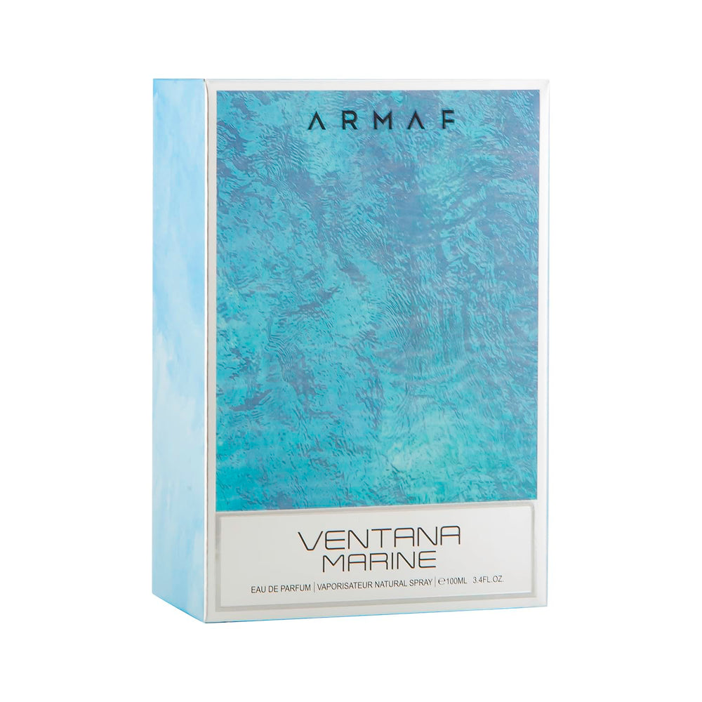 Armaf Ventana Marine mist on skin for refreshing daytime wear.