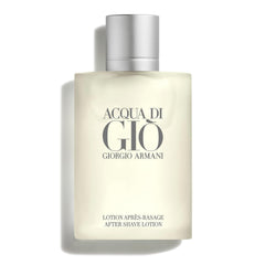 Armani Beauty Acqua di Gio after shave bottle front view shows a refreshing, long-lasting scent.
