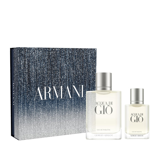 Armani Beauty Acqua di Gio gift set box with premium holiday packaging.