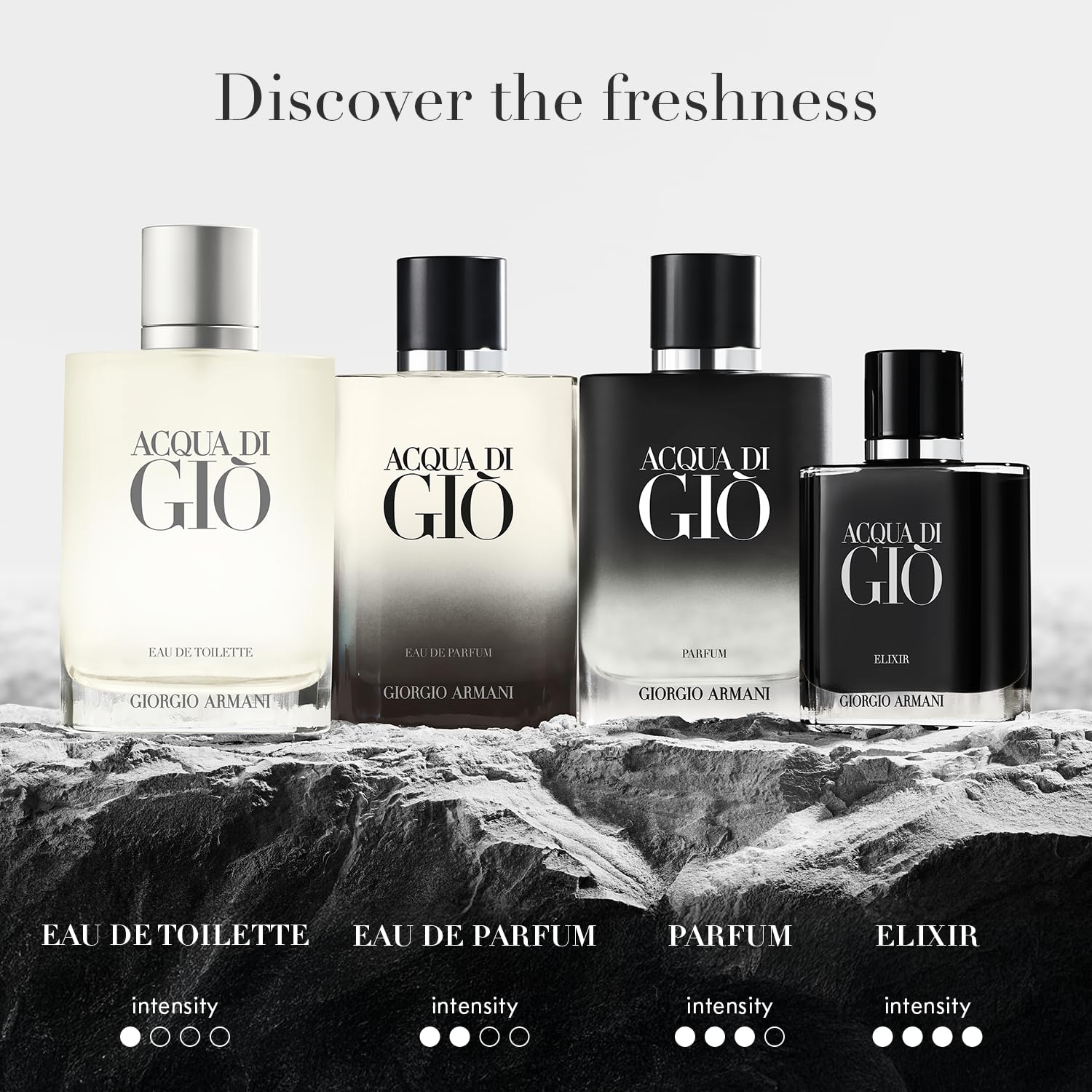 Armani Beauty Acqua di Gio Parfum gift-set display ready on shelf.