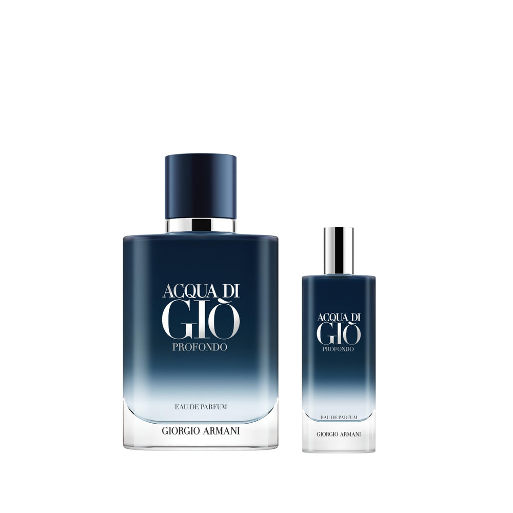 Armani Beauty Acqua di Giò Profondo full-size bottle with confident masculine aura.