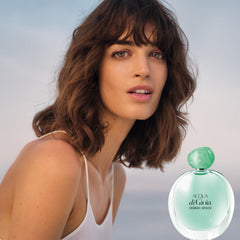 Armani Beauty Acqua di Gioia body lotion, silken hydration to layer with perfume.