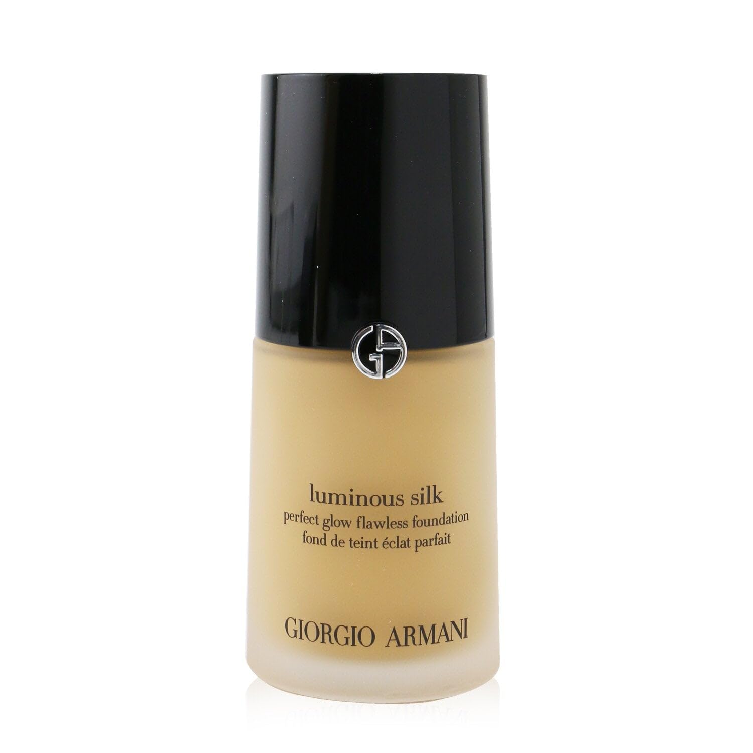 Armani Beauty Luminous Silk Foundation 5.75 shade swatches on arm for shade match.