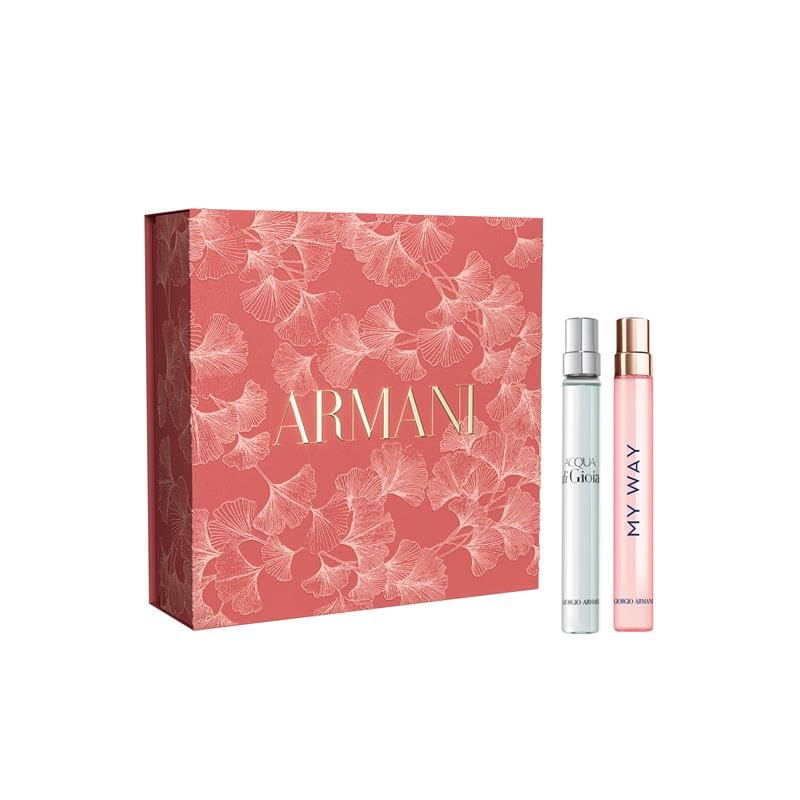 Armani Beauty My Way & Acqua di Gioia travel set, compact bottles for on-the-go scent rotation