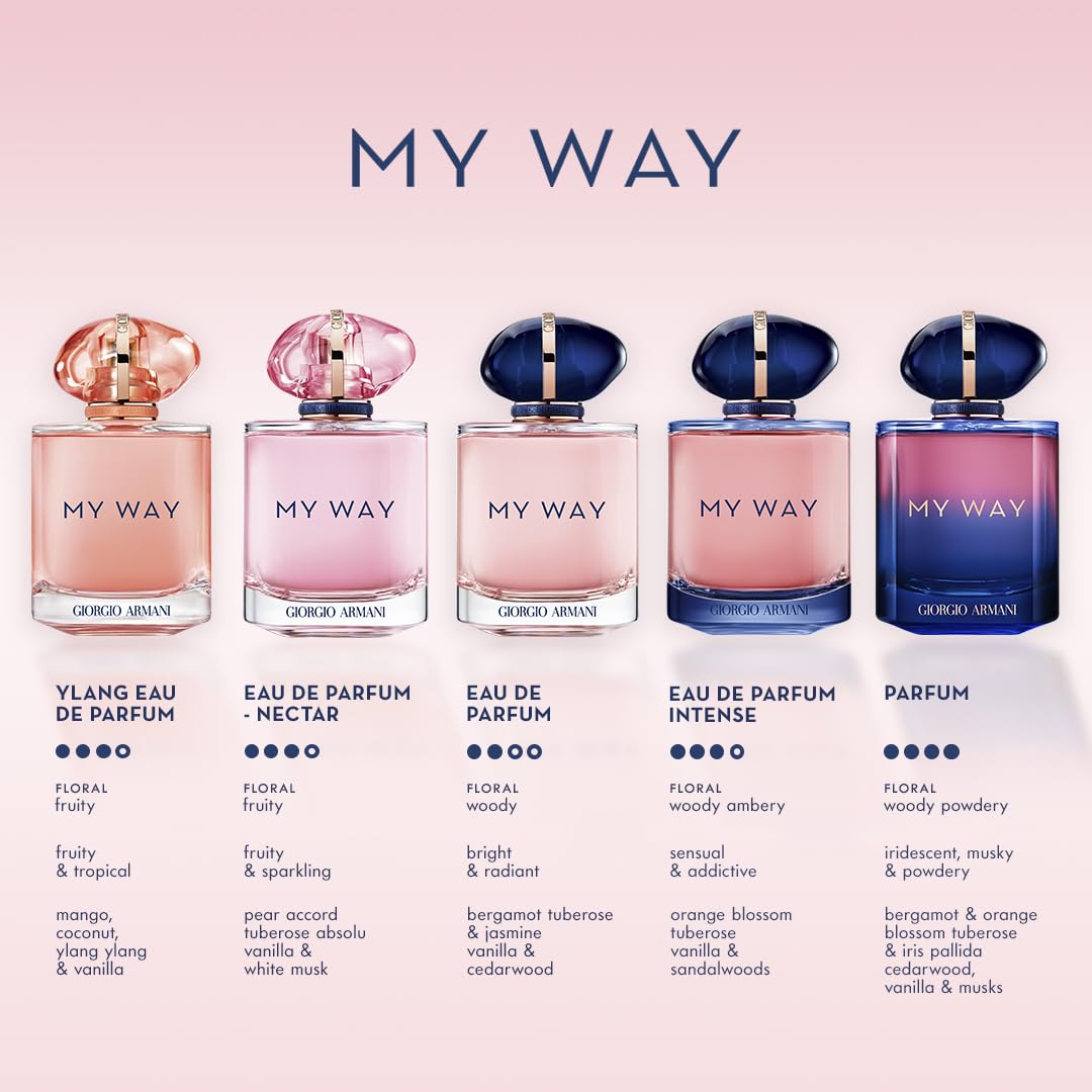 Armani Beauty My Way EDP cedarwood vanilla musk adds lasting warmth