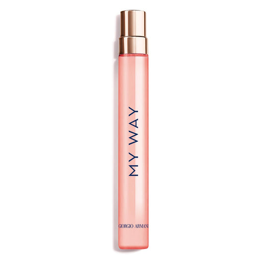 Armani Beauty My Way Ylang bottle in coral for daytime wear