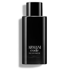 Armani Code Eau de Parfum bottle close-up for bold evening appeal