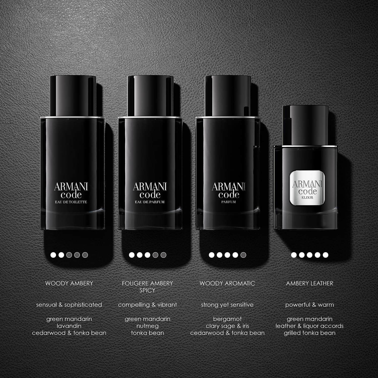 Armani Code app-note image evokes refined daily elegance