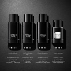 Armani Code app-note image evokes refined daily elegance