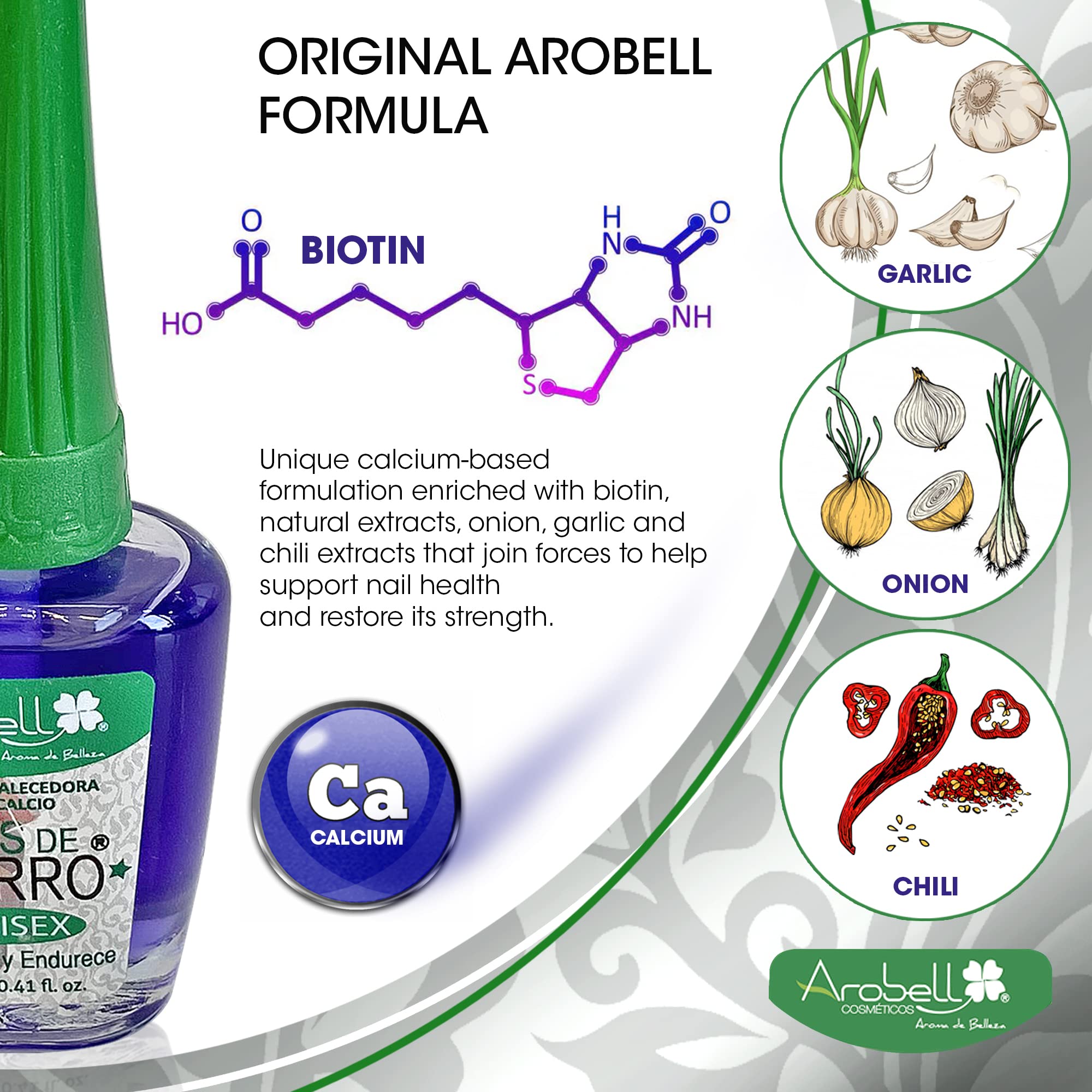 Arobell Iron Nail Hardener base coat use for protection.