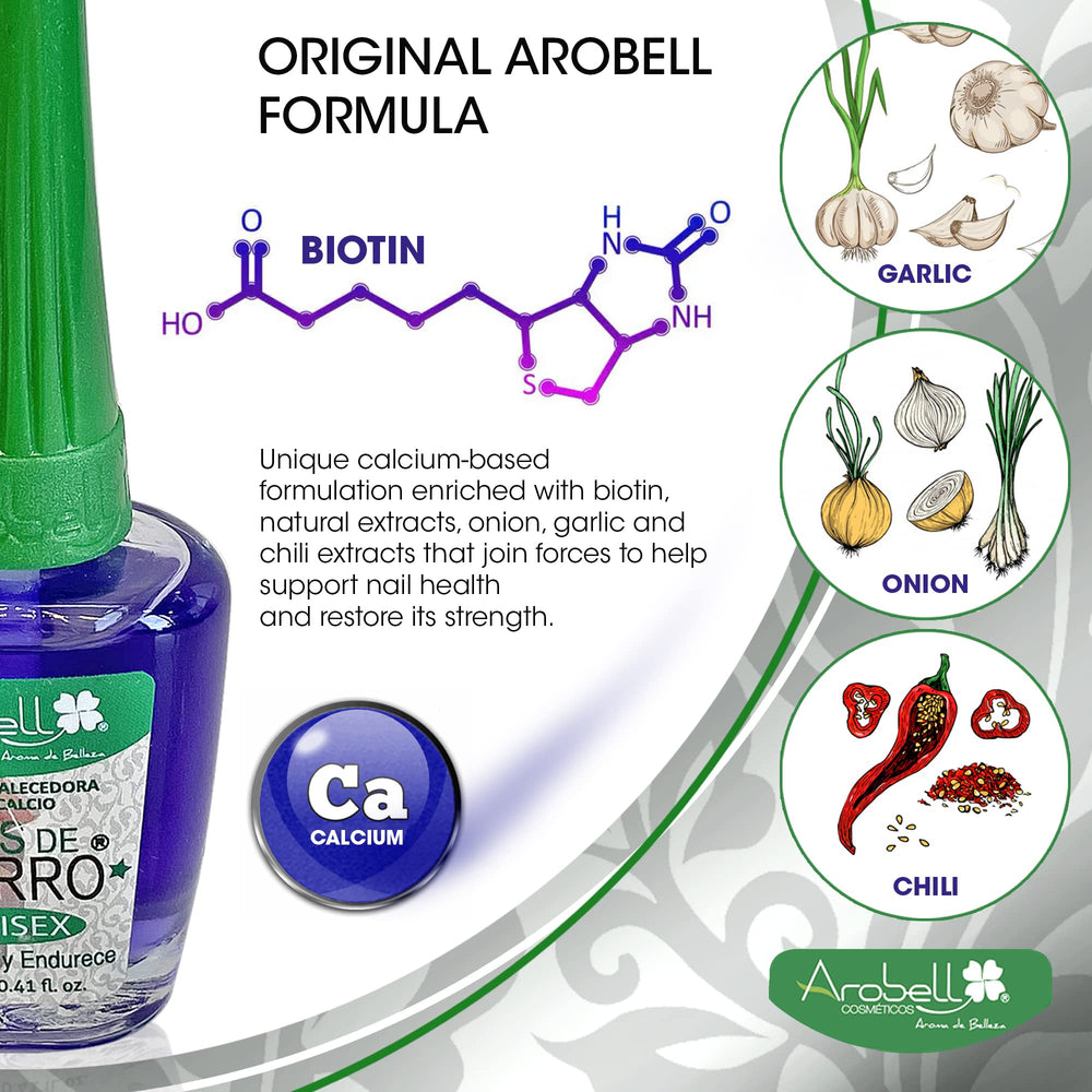 AROBELL Clear polish helps nails grow with a smooth finish
