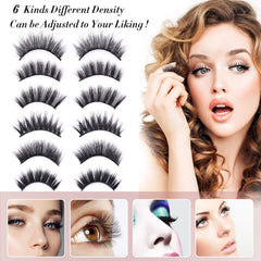 AROIC 3D 6D volume wispy lashes for dramatic eyes with lightweight comfort.