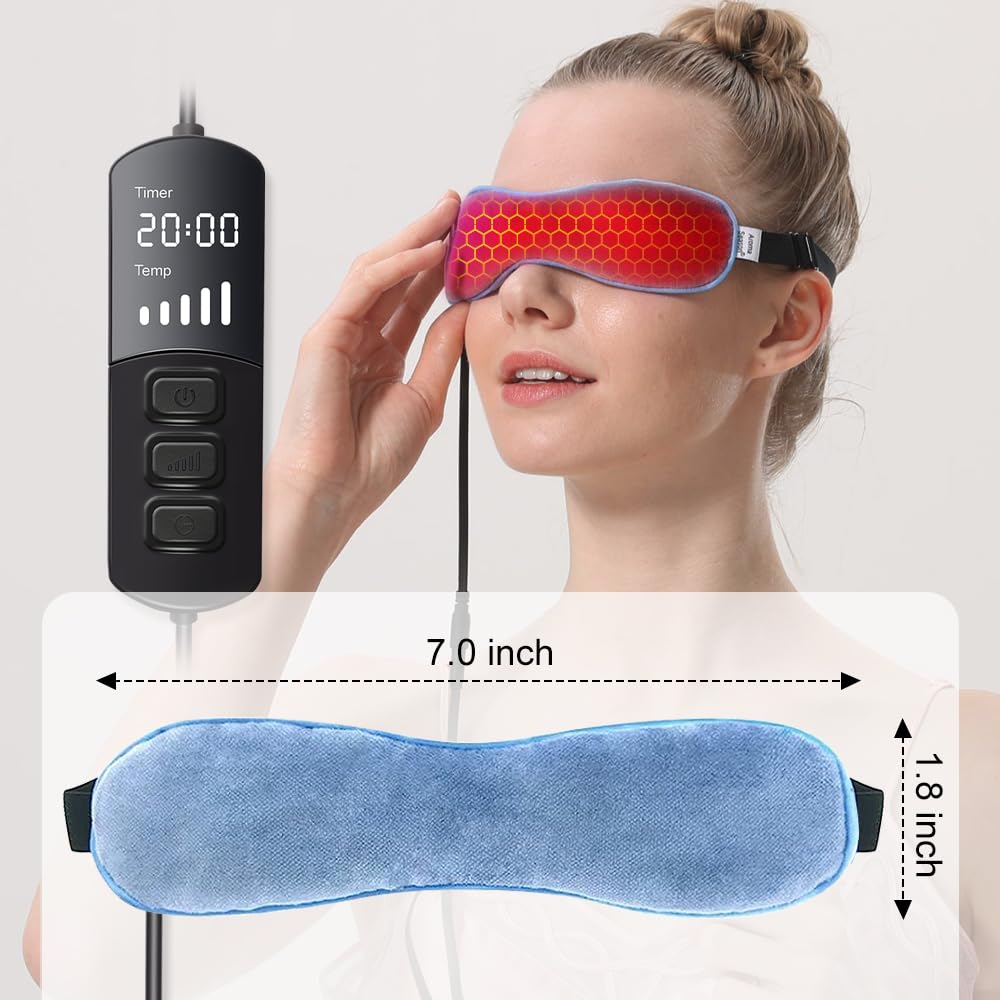 Aroma Season breathable cotton eye mask with flaxseed fill
