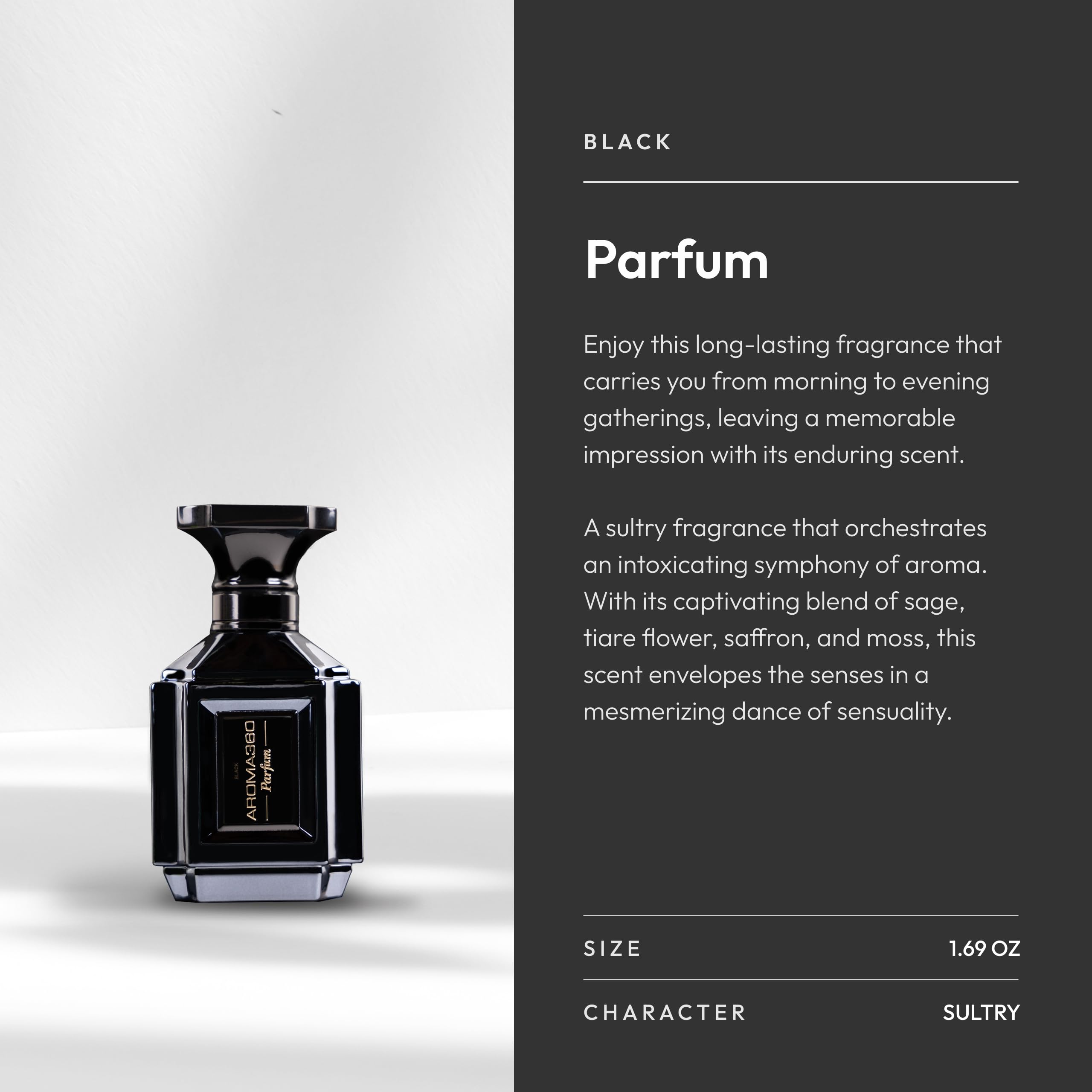 Aroma360 bottle focus on the tiare flower note for a tropical floral touch.