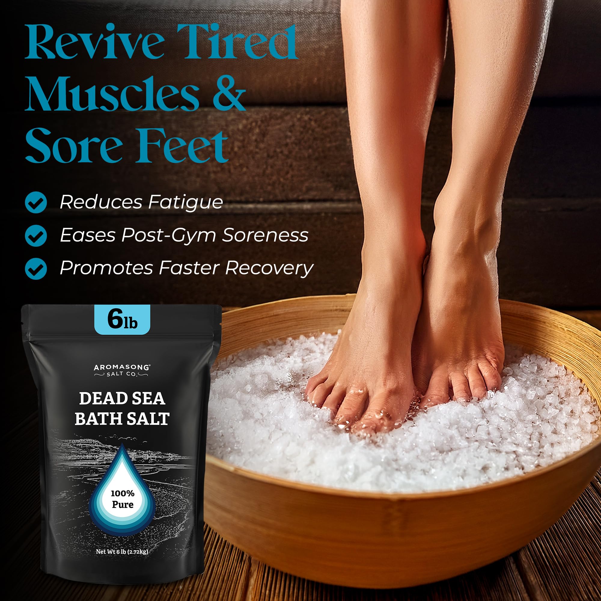 Aromasong Dead Sea Salt gift-pack ready for gifting.