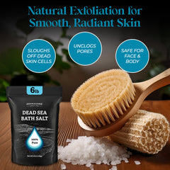 Aromasong Dead Sea Salt texture ideal for a skin exfoliation scrub.