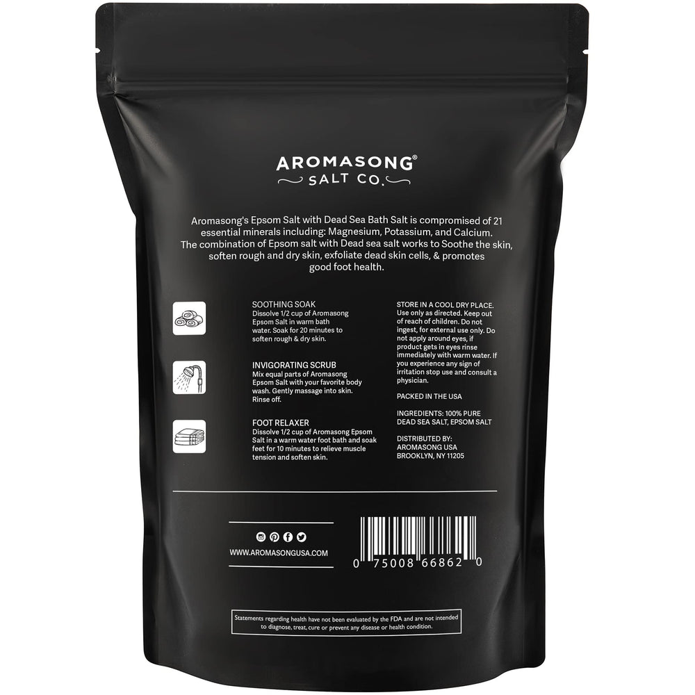 Aromasong Mineral salts close-up ideal for spa routine