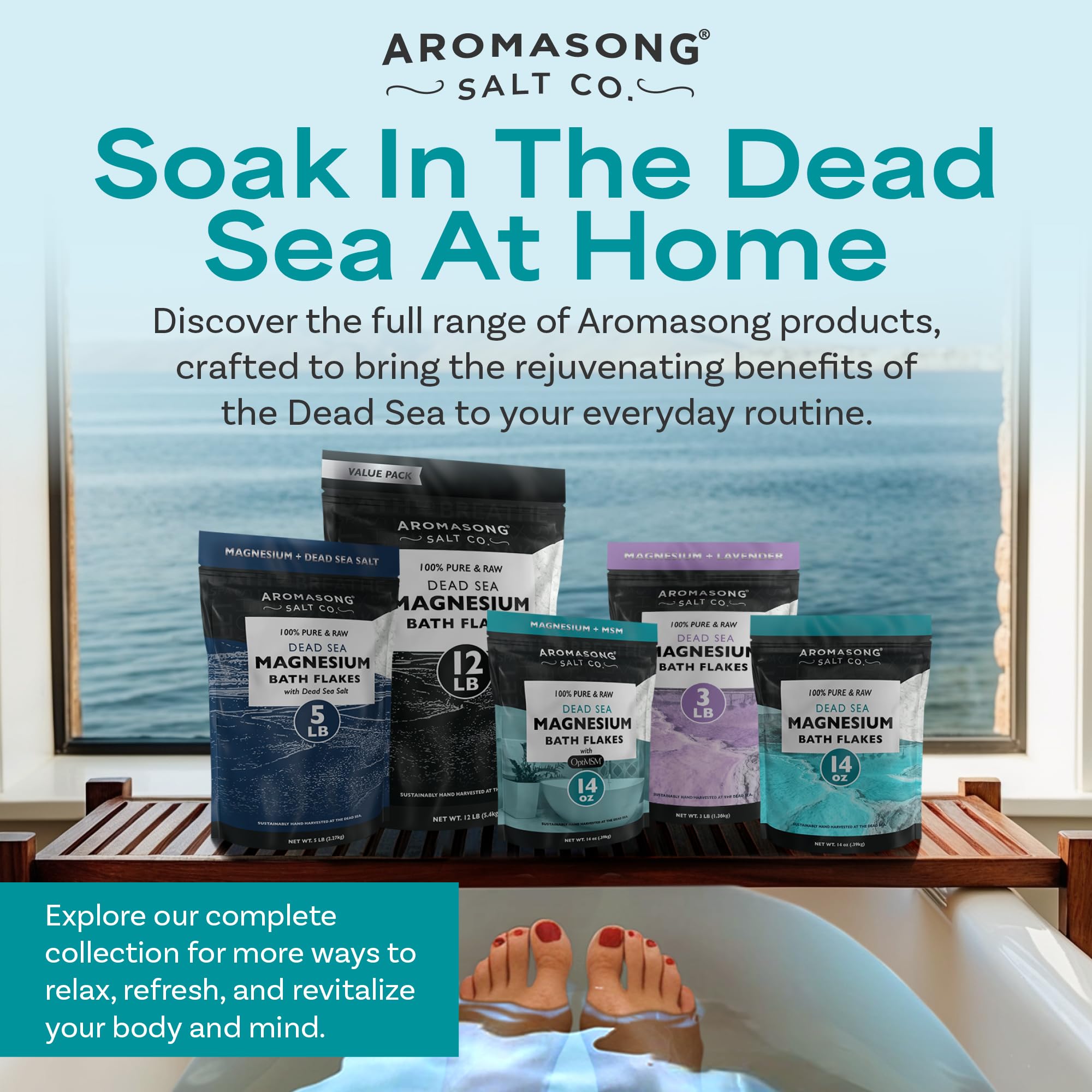 Aromasong resealable pack being opened, highlighting convenient storage