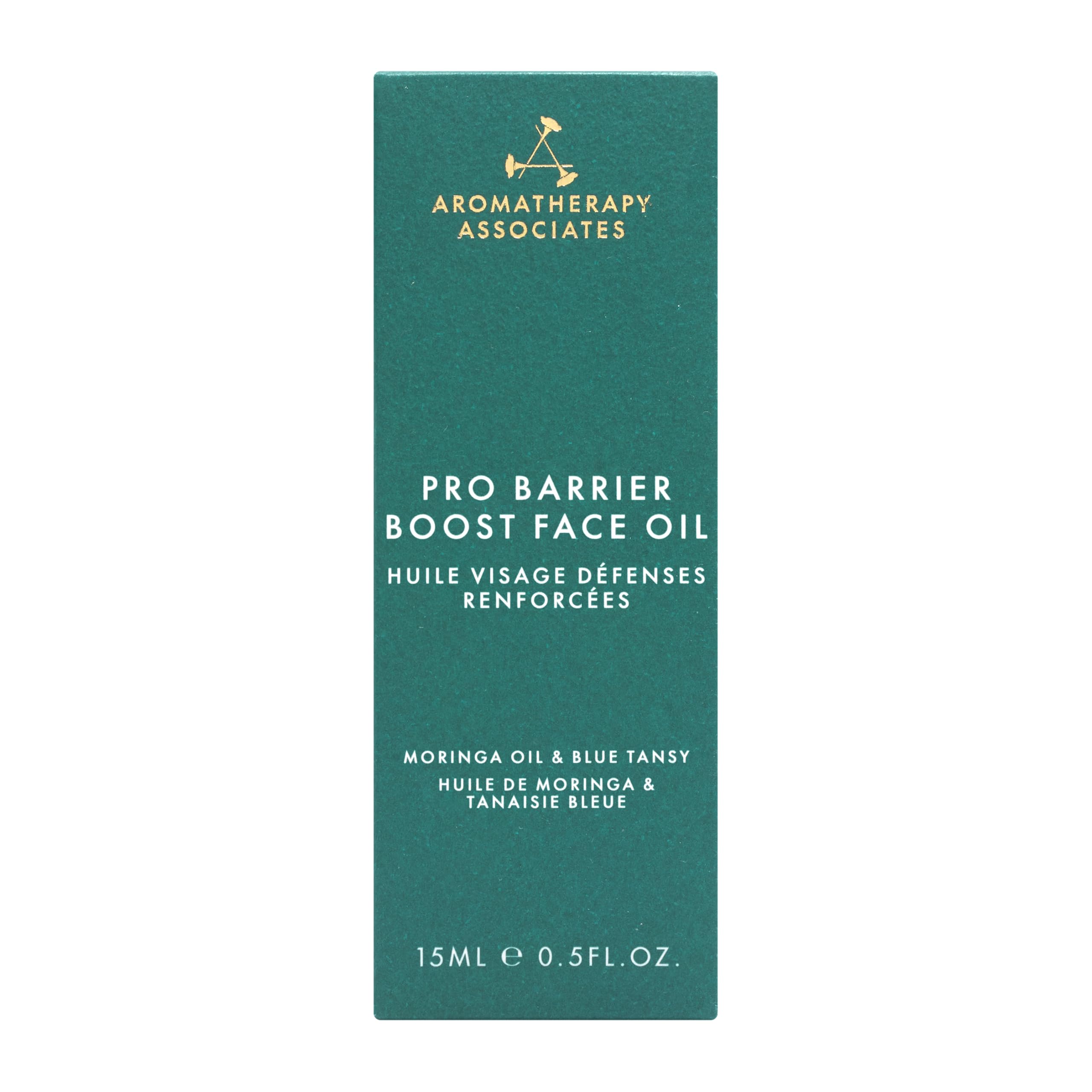 Spa-inspired ritual scene suggests a calming skincare routine with the oil.