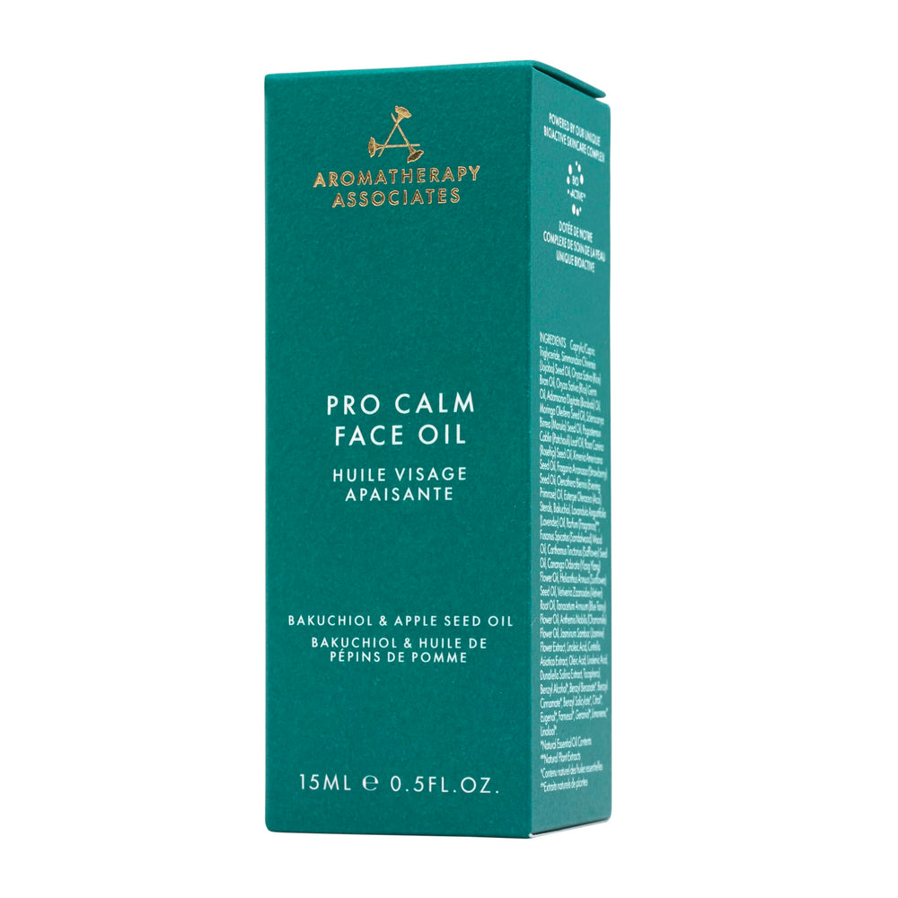 Close view of Bakuchiol and Apple Seed Oil blend for refined skin texture.