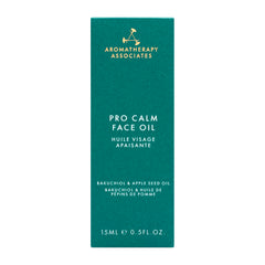 Packaging and branding of Aromatherapy Associates Pro Calm Face Oil conveys luxury calm.