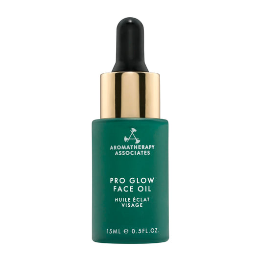 Aromatherapy Associates Pro Glow Face Oil texture on hand demonstrates lightweight daily hydration.
