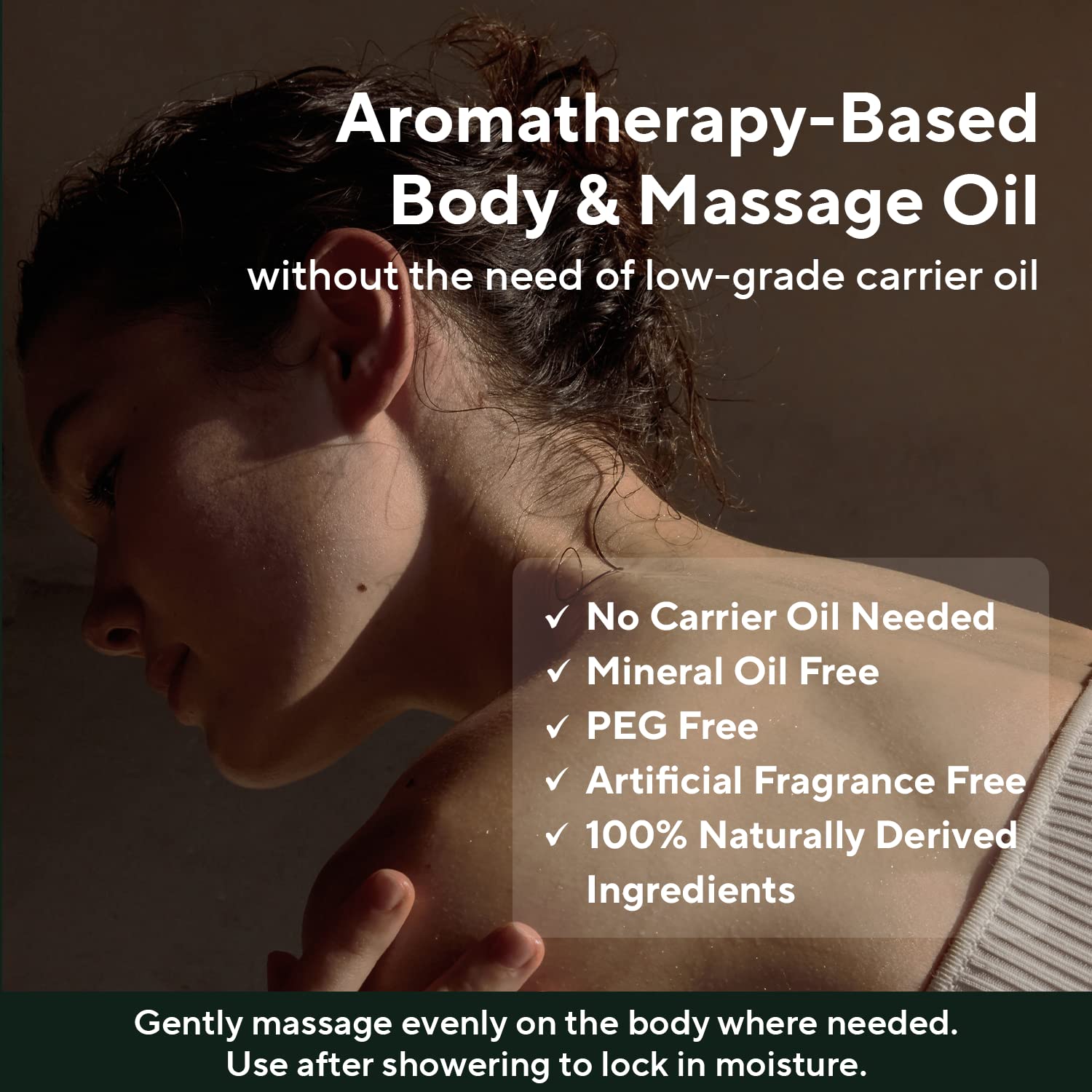 AROMATICA Circulating Body Oil after-shower use, smooth application