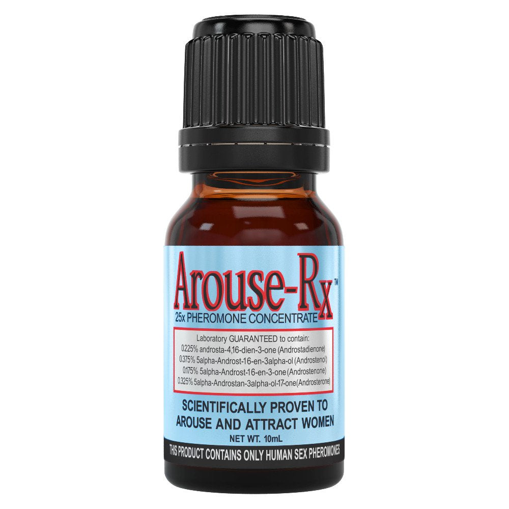 Arouse-Rx unscented bottle 10 mL for discreet fragrance layering.