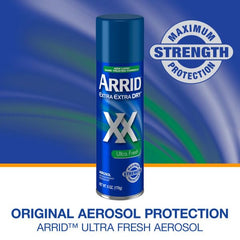 arrid six-pack aerosol image showing convenient 6 oz packaging