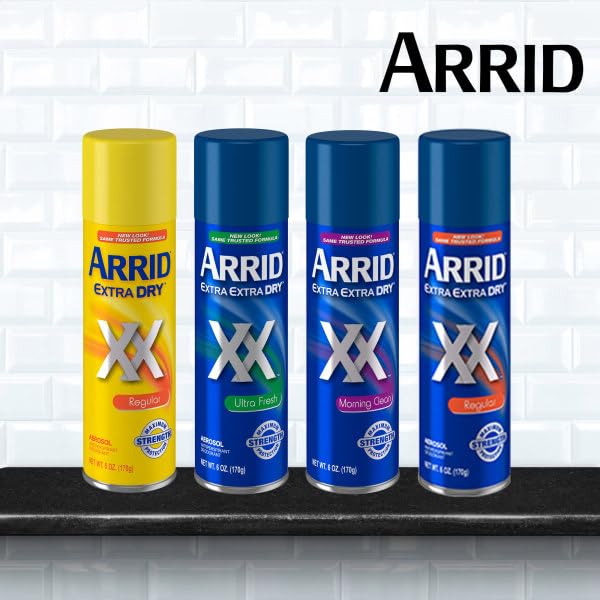 Arrid XX dry spray application demonstrates quick drying upon contact.