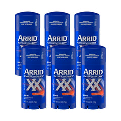 Arrid XX Extra Extra Dry solid stick pack six provides long lasting protection