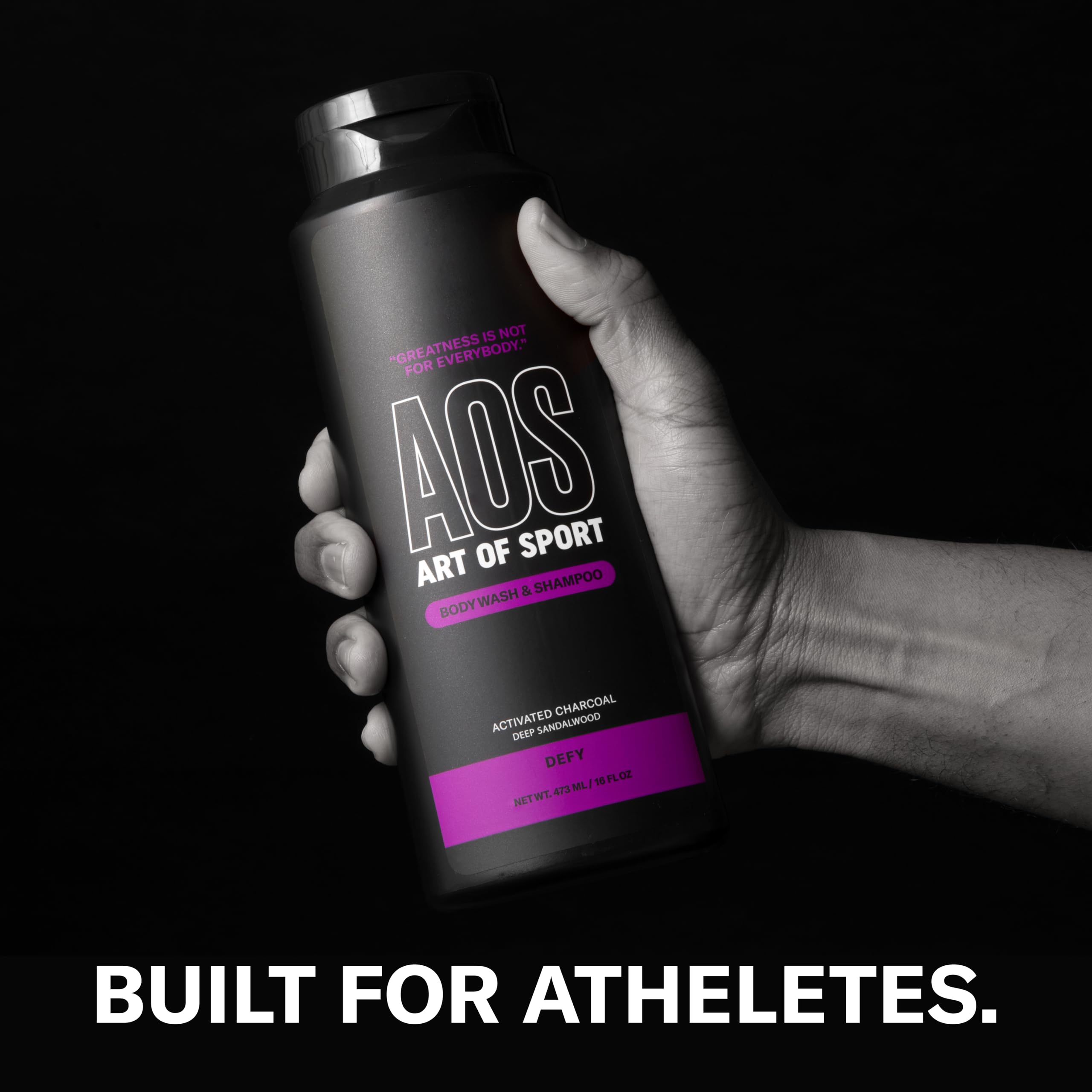 Art of Sport 2-in-1 body wash shampoo pack bottles for athletes' convenience