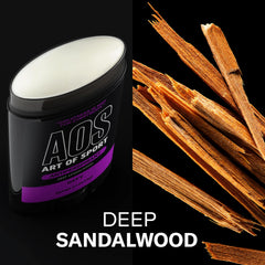 Art of Sport Defy sandalwood scent visual conveys bold, refreshing aroma