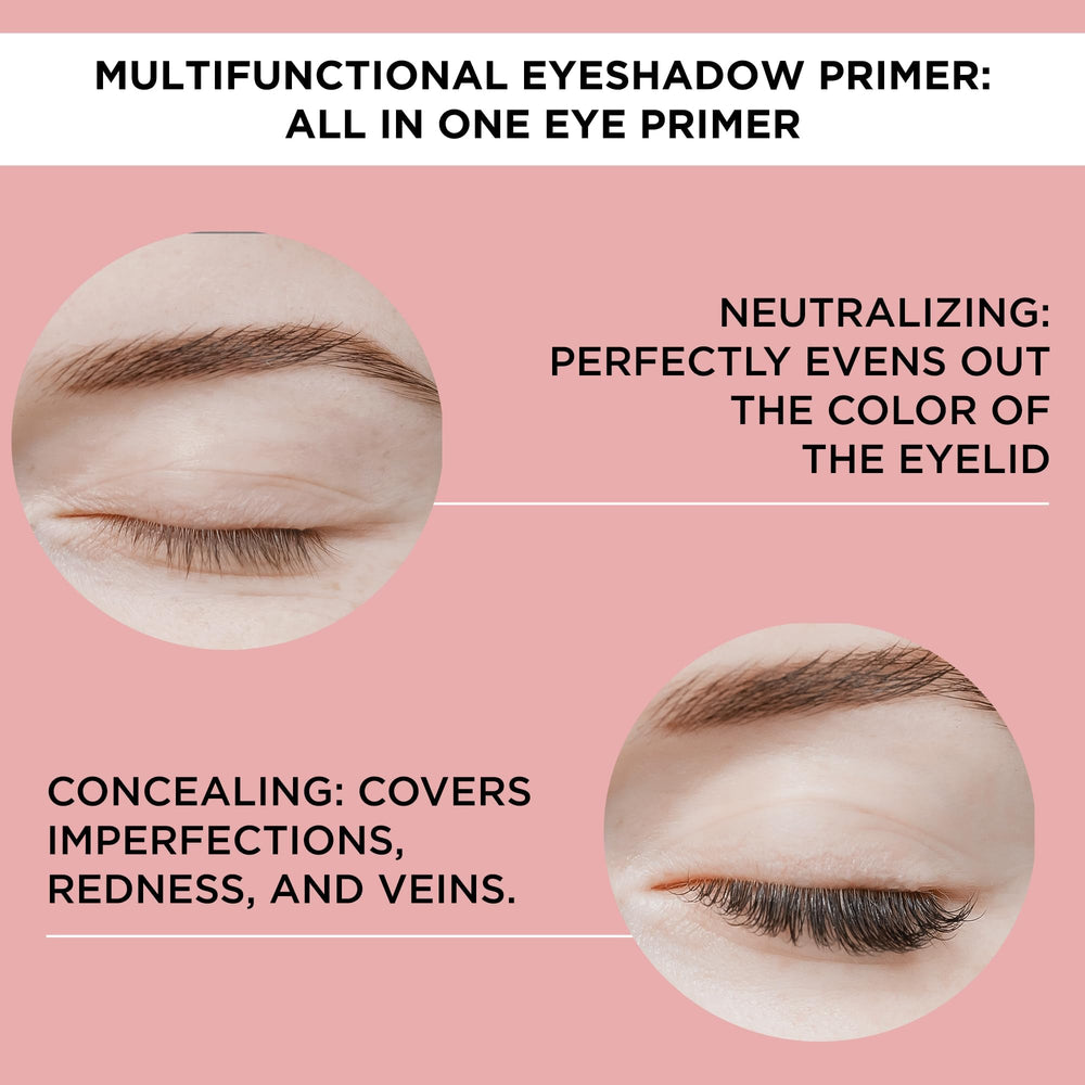 ARTDECO All In One Eye Primer being applied to eyelids for crease-free wear.
