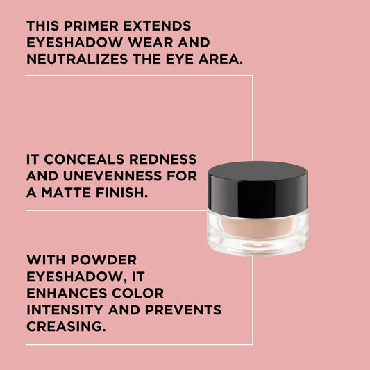 ARTDECO All In One Eye Primer tube close-up shows smooth texture for precise application.
